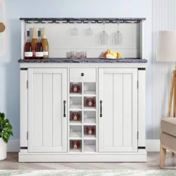 Wood Buffet Bar Cabinet